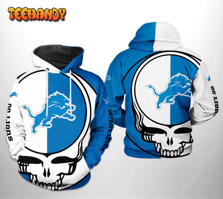 Detroit Lions NFL Grateful Dead 3D Printed HoodieZipper Hoodie