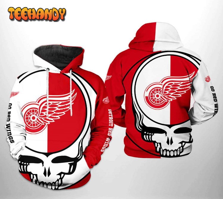 Detroit Red Wings Grateful Dead 3D Printed HoodieZipper Hoodie