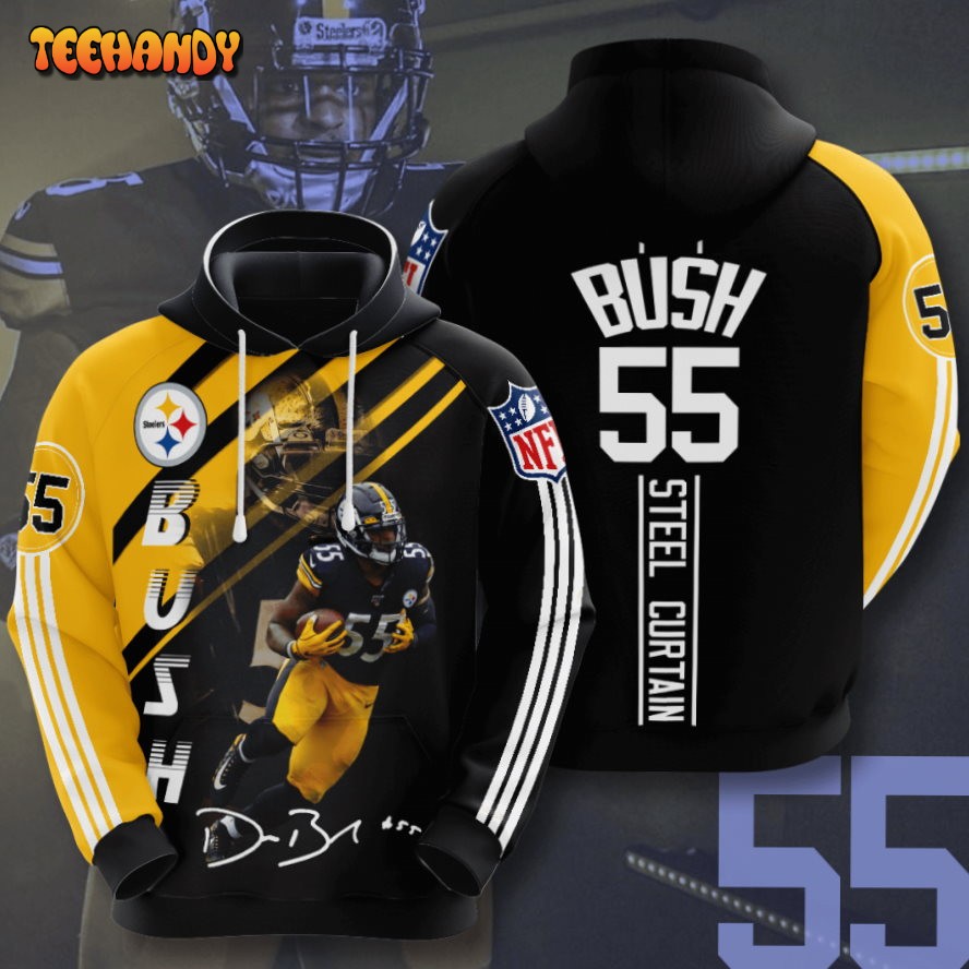 Devin Bush Jr Pittsburgh Steelers 3D Printed HoodieZipper Hoodie