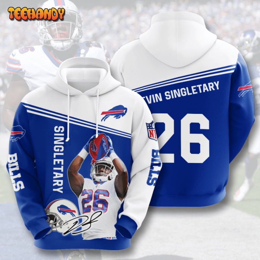 Devin Singletary Buffalo Bills 3D Printed HoodieZipper Hoodie