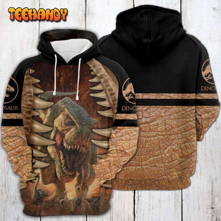 Dinosaur 3D Printed HoodieZipper Hoodie