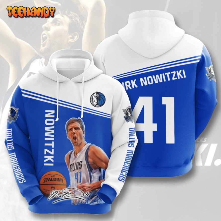 Dirk Nowitzki Dallas Mavericks 3D Printed HoodieZipper Hoodie