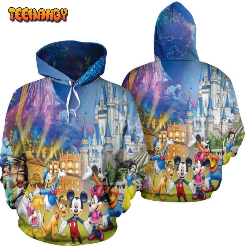 Disney Fireworks And Friends 3D Printed HoodieZipper Hoodie