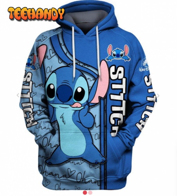 Disney Lilo and Stitch 3D Printed HoodieZipper Hoodie