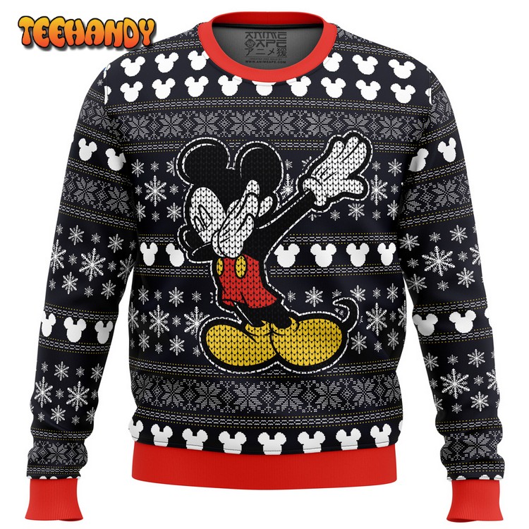 Disney Mickey Dabbing Ugly Christmas Sweater