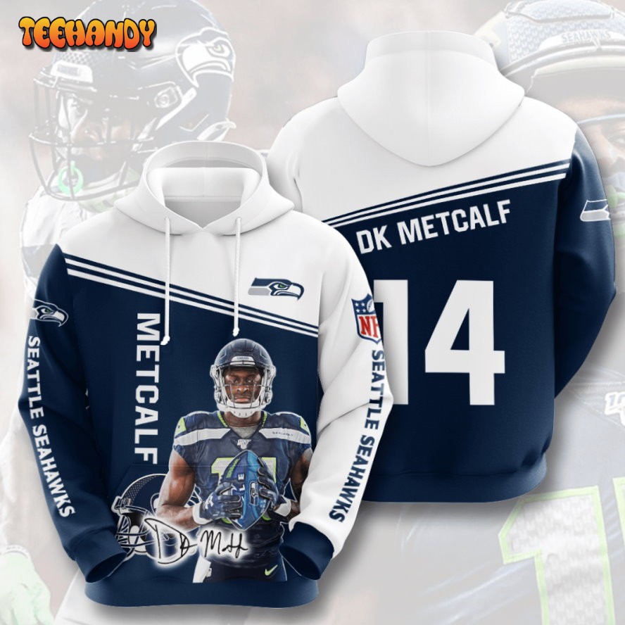 DK Metcalf Seattle Seahawks 3D Printed HoodieZipper Hoodie