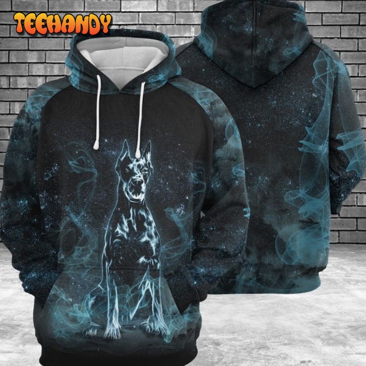 Doberman Pinscher Galaxy 3D Printed HoodieZipper Hoodie