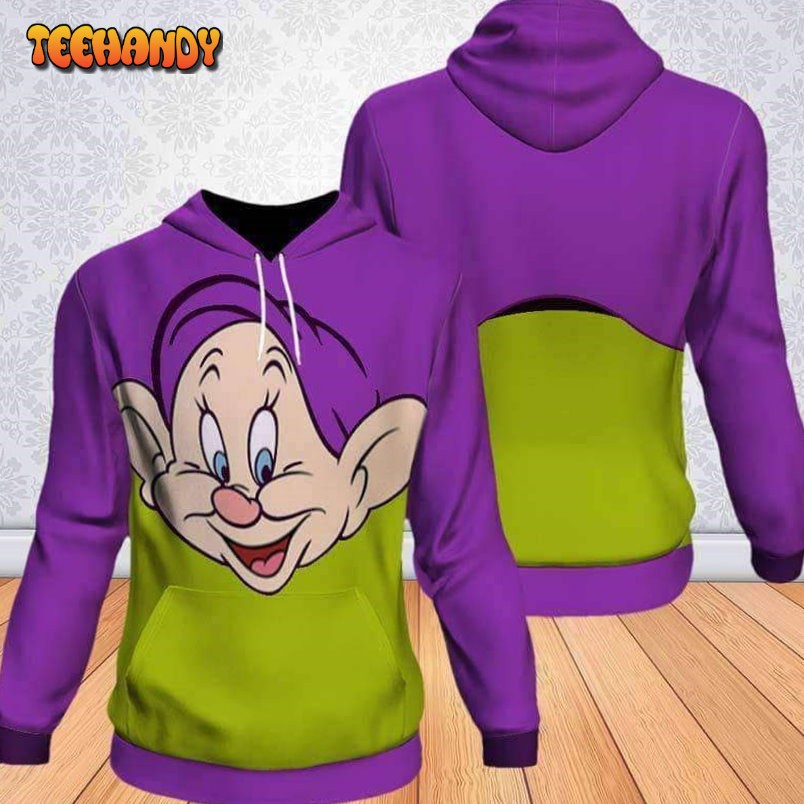 Dobey Snow White And The Seven Dwarfs 3D Printed HoodieZipper Hoodie