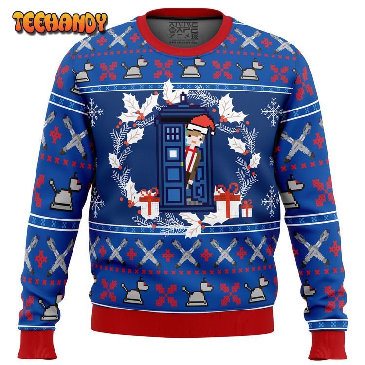 Doctor Who Tardis Ugly Christmas Sweater