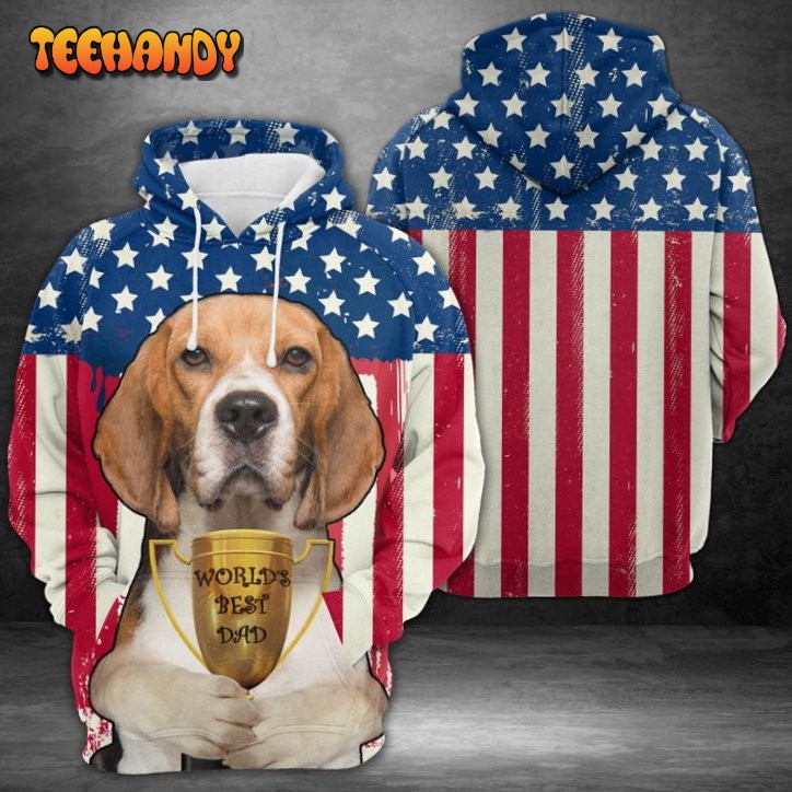 Dog Dad Beagle 3D Printed HoodieZipper Hoodie