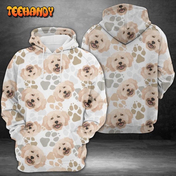 Dog Paws Poodle 3D Printed HoodieZipper Hoodie