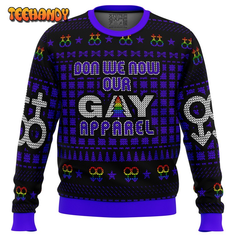 Don We Now Our Gay Apparel LGBT Ugly Christmas Sweater