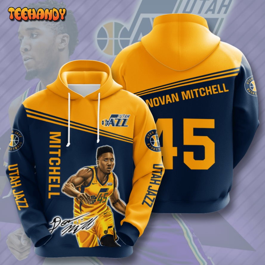 Donovan Mitchell Utah Jazz 3D Printed HoodieZipper Hoodie