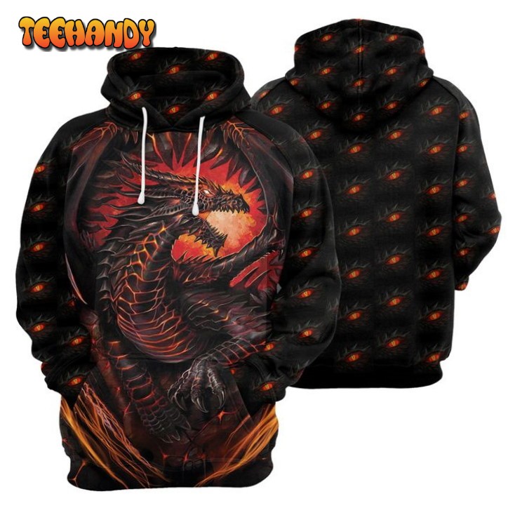 Dragon Fire 3D Printed HoodieZipper Hoodie