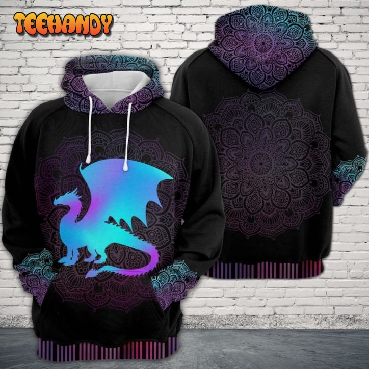 Dragon Zen Pattern 3D Printed HoodieZipper Hoodie