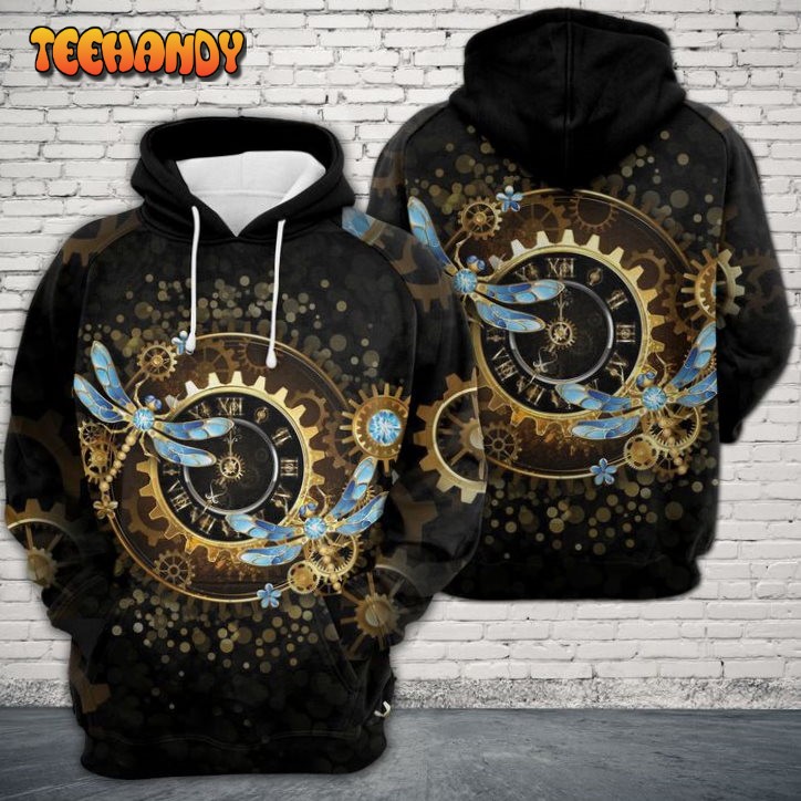 Dragonfly Time Machine 3D Printed HoodieZipper Hoodie