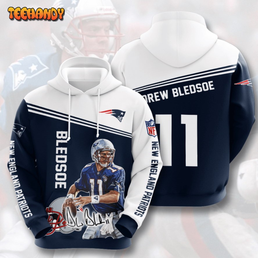 Drew Bledsoe New England Patriots 3D Printed HoodieZipper Hoodie