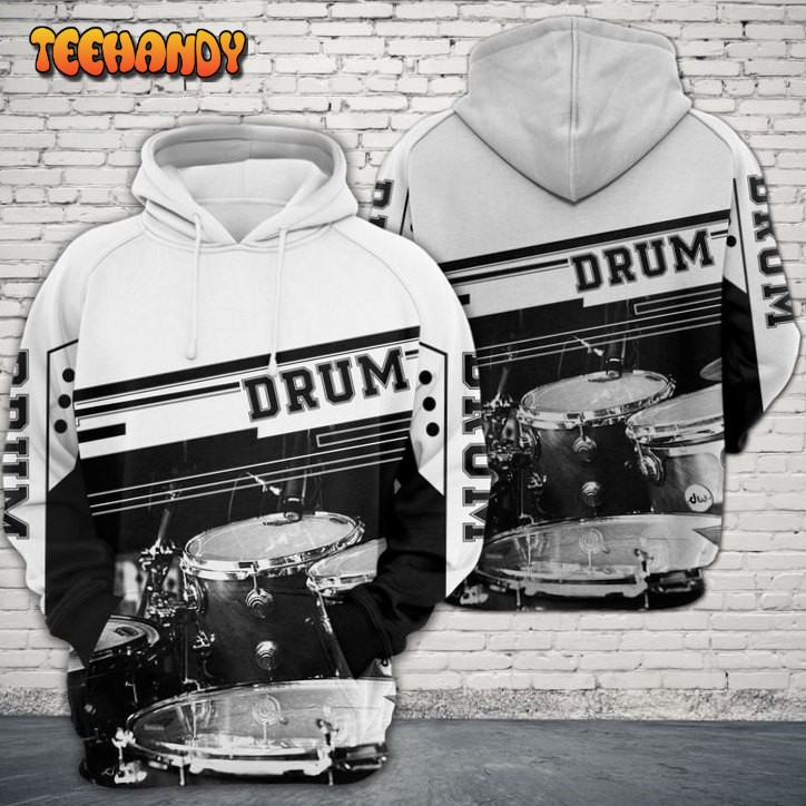 Drum 3D Printed HoodieZipper Hoodie