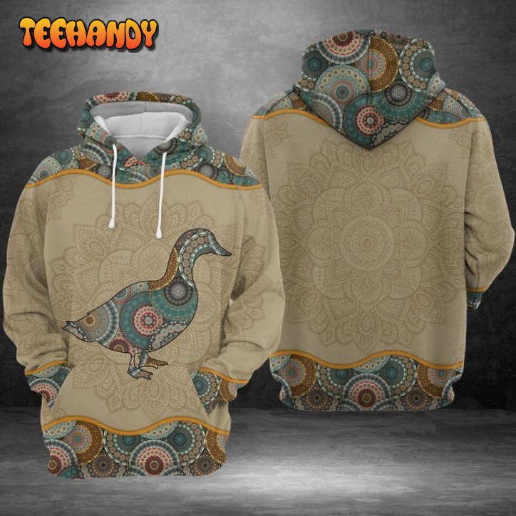 Ducks Mandala 3D Printed HoodieZipper Hoodie