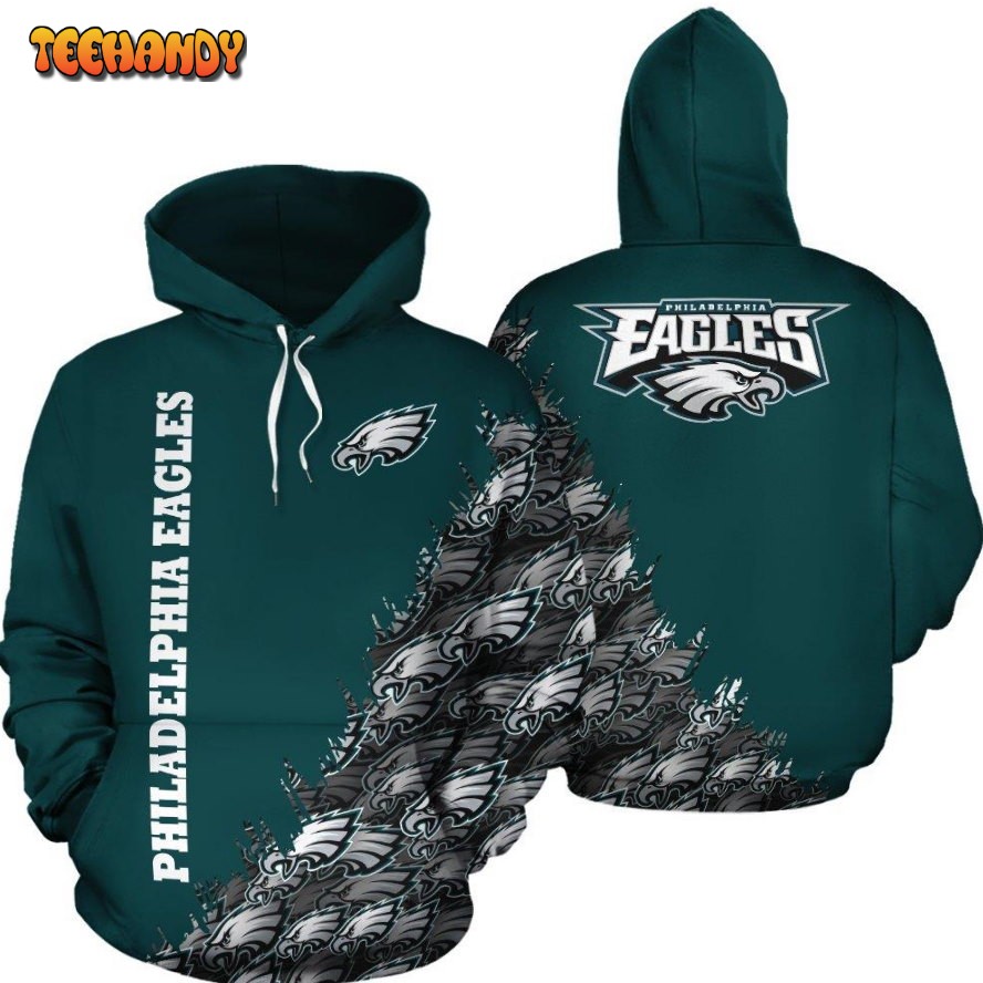 Eagles Philadelphia 3D Printed HoodieZipper Hoodie