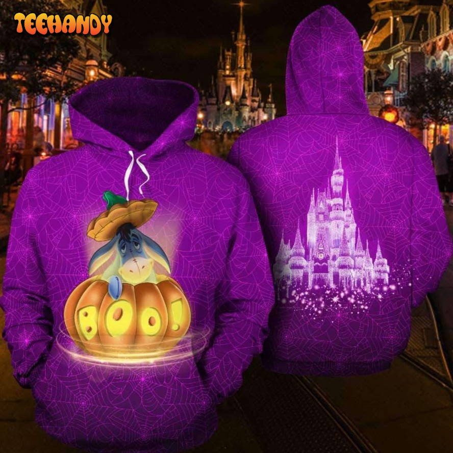 Eeyore Boo 3D Printed HoodieZipper Hoodie