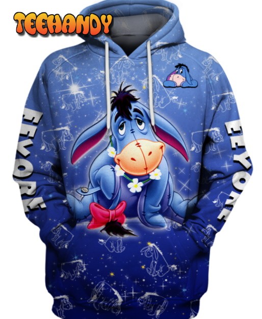 Eeyore Lover 3D Printed HoodieZipper Hoodie