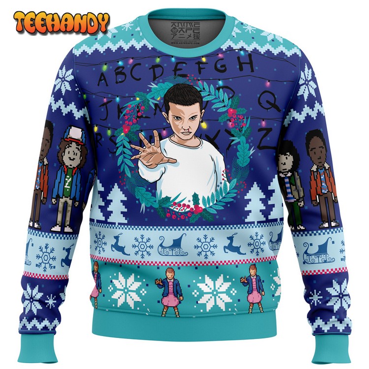 Eleven Stranger Things Ugly Christmas Sweater