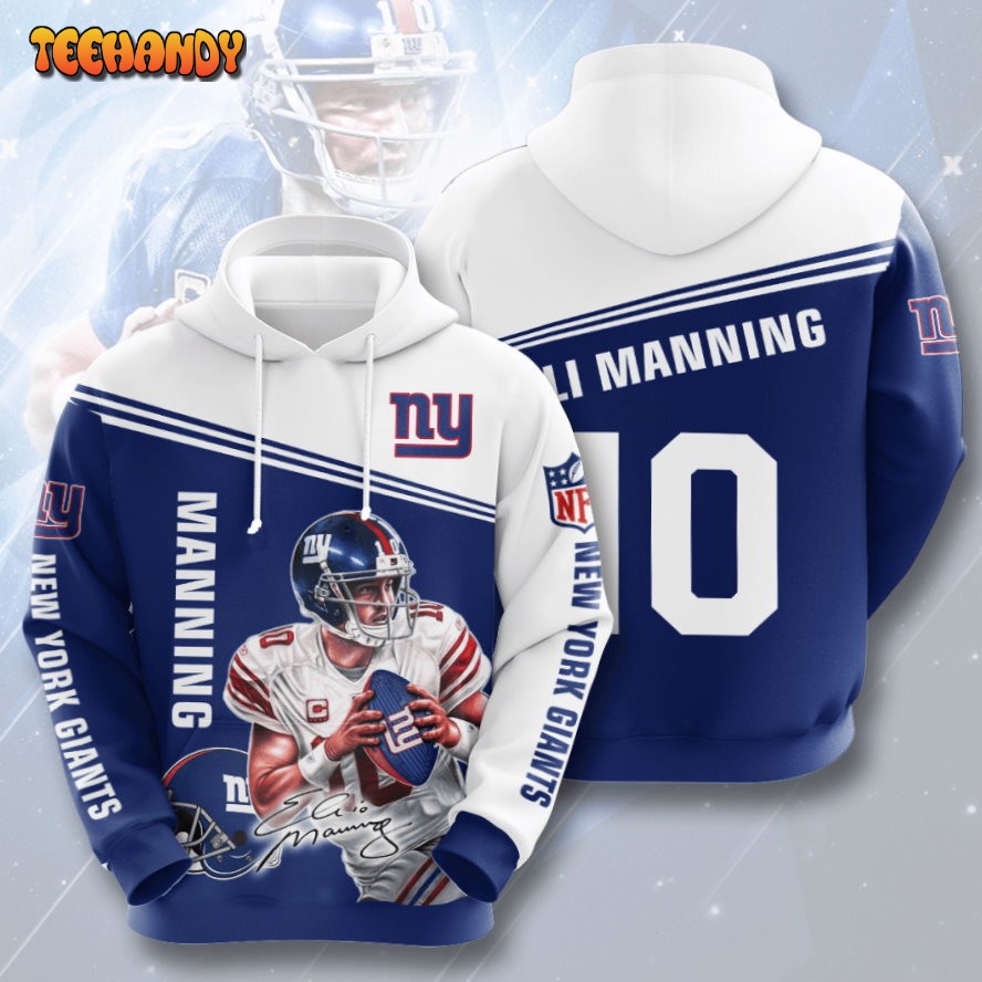 Eli Manning New York Giants 3D Printed HoodieZipper Hoodie