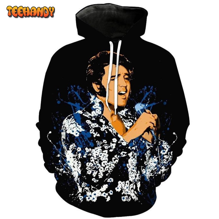 Elvis Presley 3D Printed HoodieZipper Hoodie