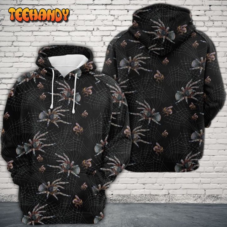 Embroidery Spider 3D Printed HoodieZipper Hoodie