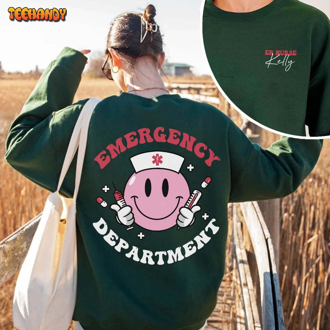 Emergency Department Sweatshirt, Custom ER Nurse Shirts Sweashirt