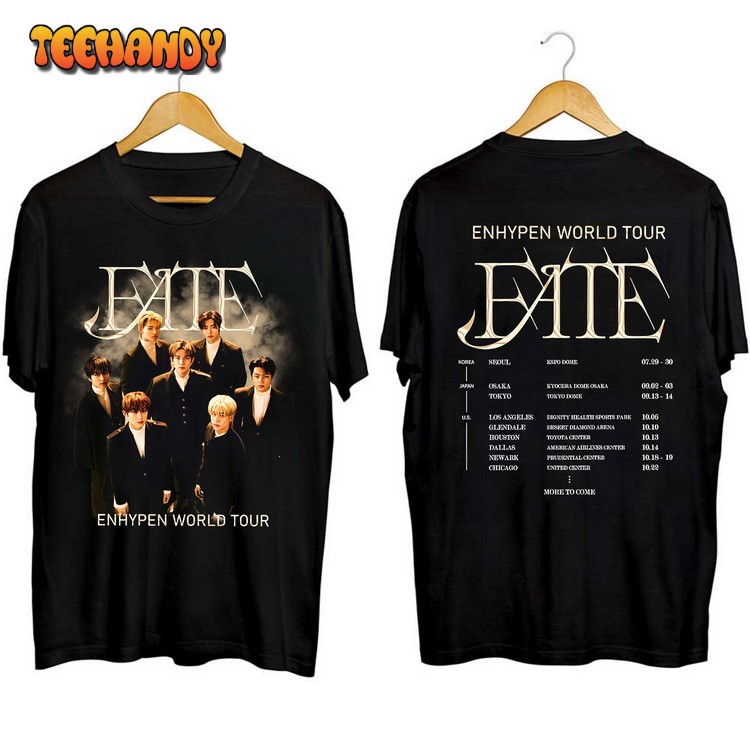 Enhypen 2023 Fate World Tour Shirt, Fate World Tour Shirt For Fan