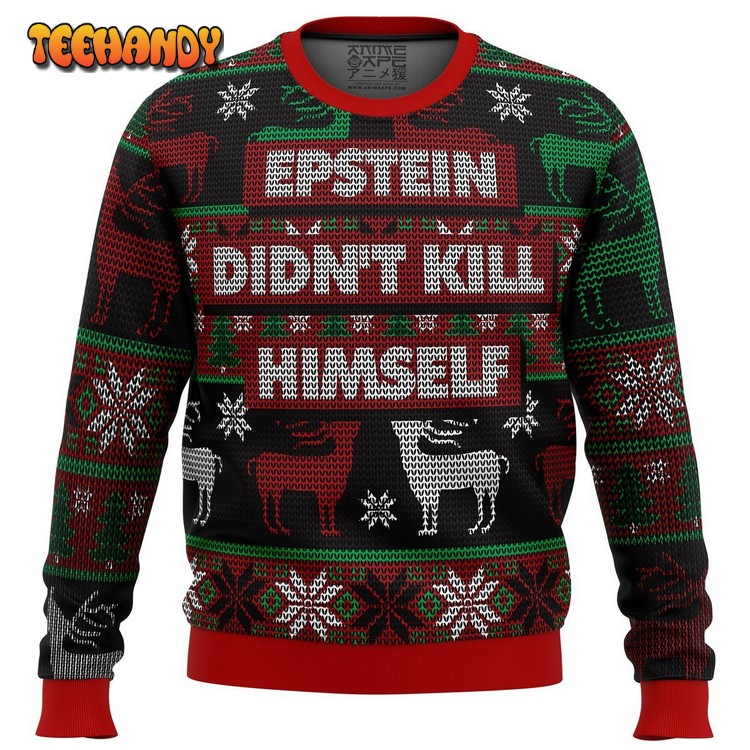 Epstein Didn’t Kill Himself Ugly Christmas Sweater