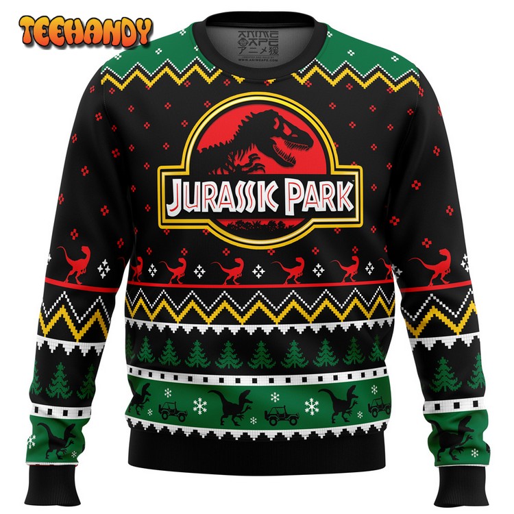 Ethics of Cloning Jurassic Park Ugly Christmas Sweater