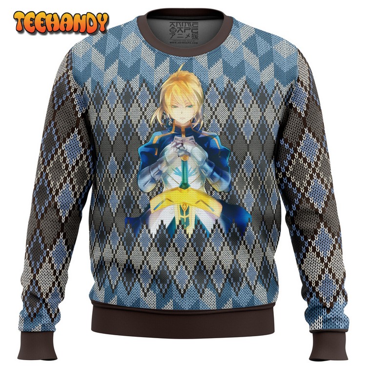 Fate Zero Saber Ugly Christmas Sweater