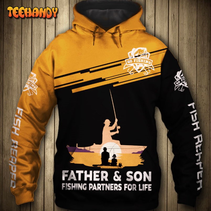 Father And Son Fishing Partners For Life 3D Printed HoodieZipper Hoodie