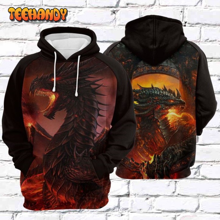 Fire Dragon 3D Printed HoodieZipper Hoodie