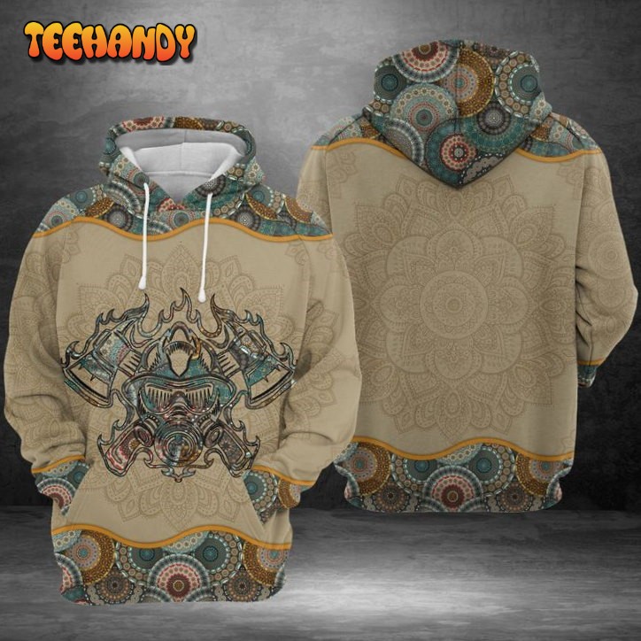 Firefighter Mandala 3D Printed HoodieZipper Hoodie