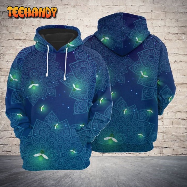 Firefly Mandala 3D Printed HoodieZipper Hoodie