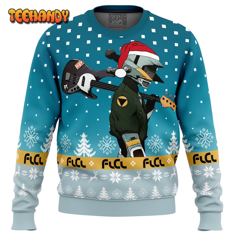 FLCL Canti Saw Christmas Tree Ugly Christmas Sweater