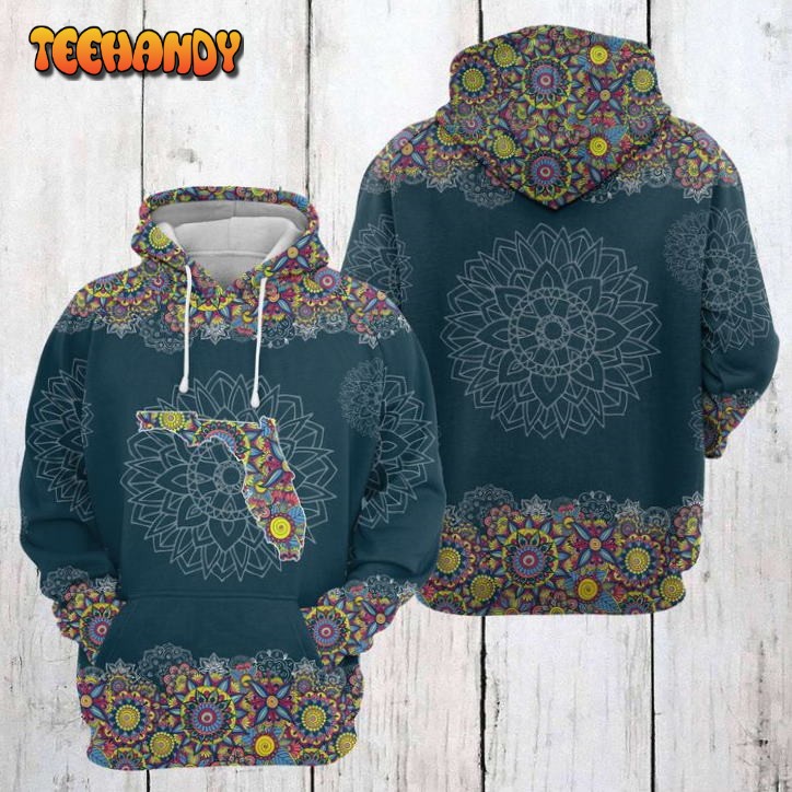 Florida Mandala 3D Printed HoodieZipper Hoodie