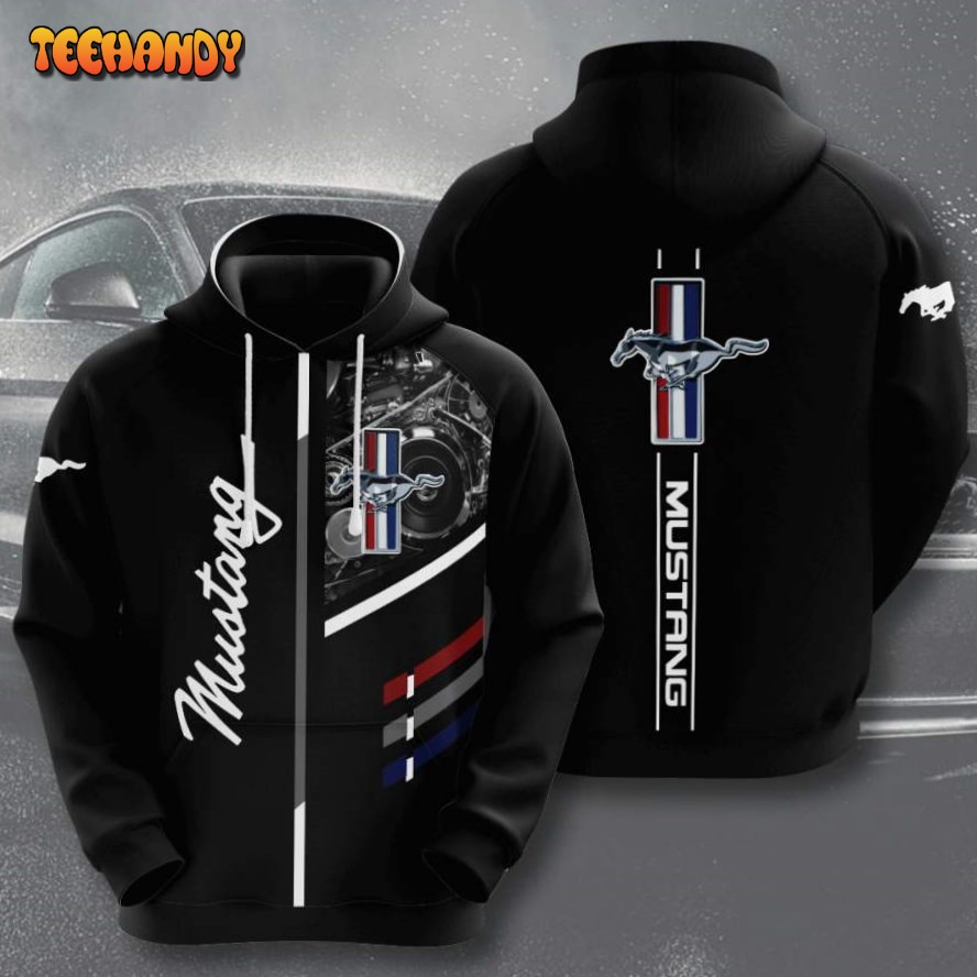 Ford Mustang 3D Printed HoodieZipper Hoodie