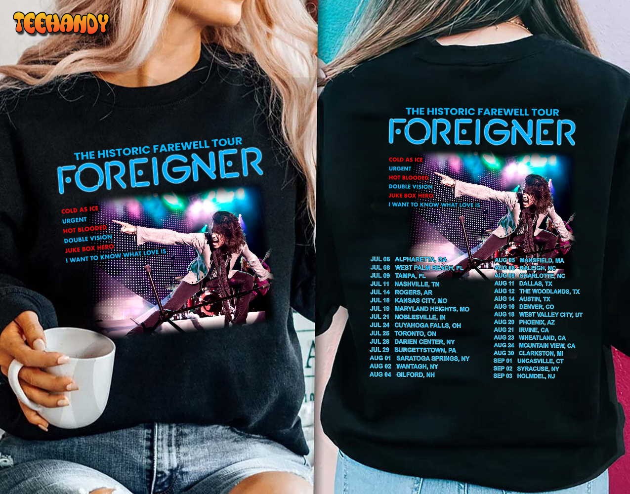 Foreigner The Historic Farewell Tour 2023 Shirt, Band Fan Shirt