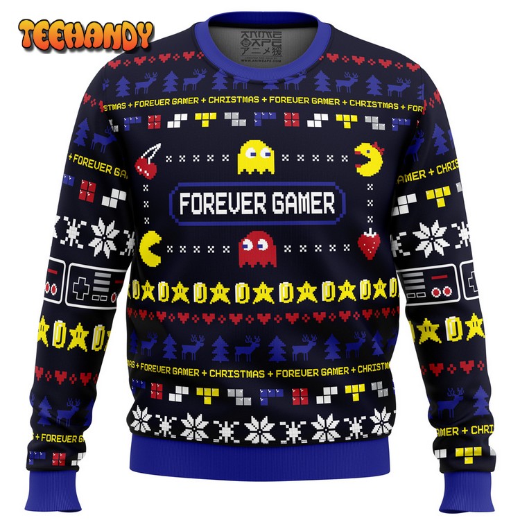 Forever Gamer Christmas Pac-Man Ugly Christmas Sweater