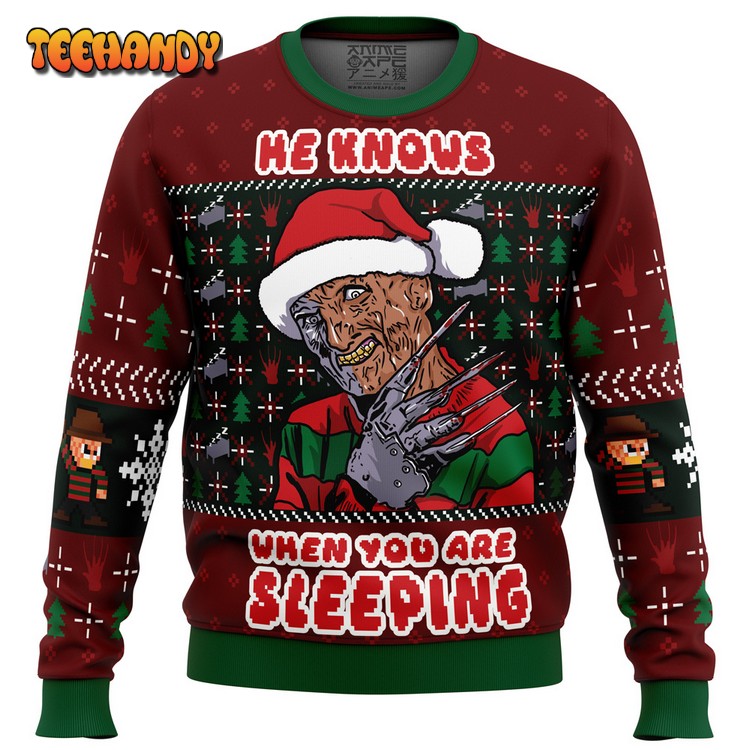 Fred Claws Christmas Freddy Krueger Ugly Christmas Sweater