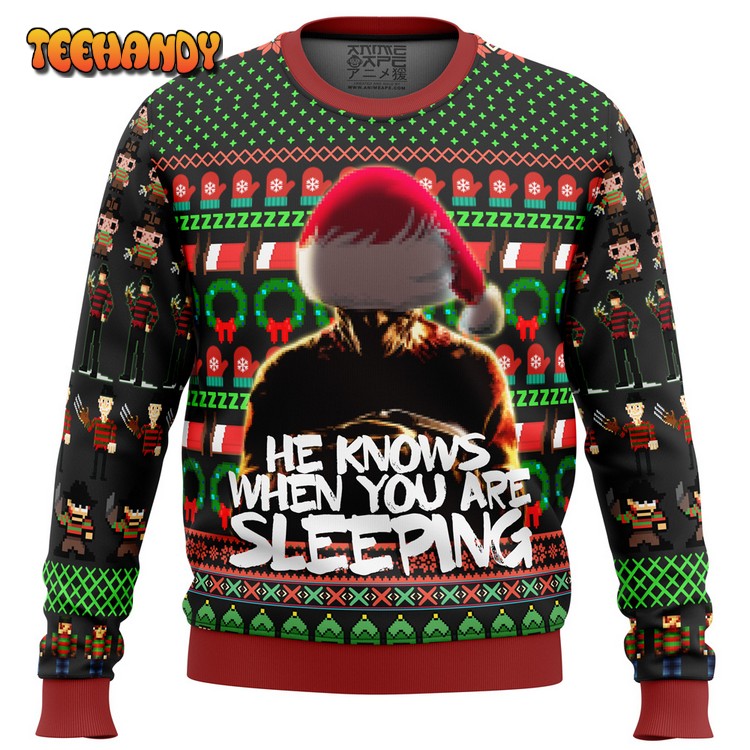 Freddy Krueger A Nightmare on Elm Street Ugly Christmas Sweater