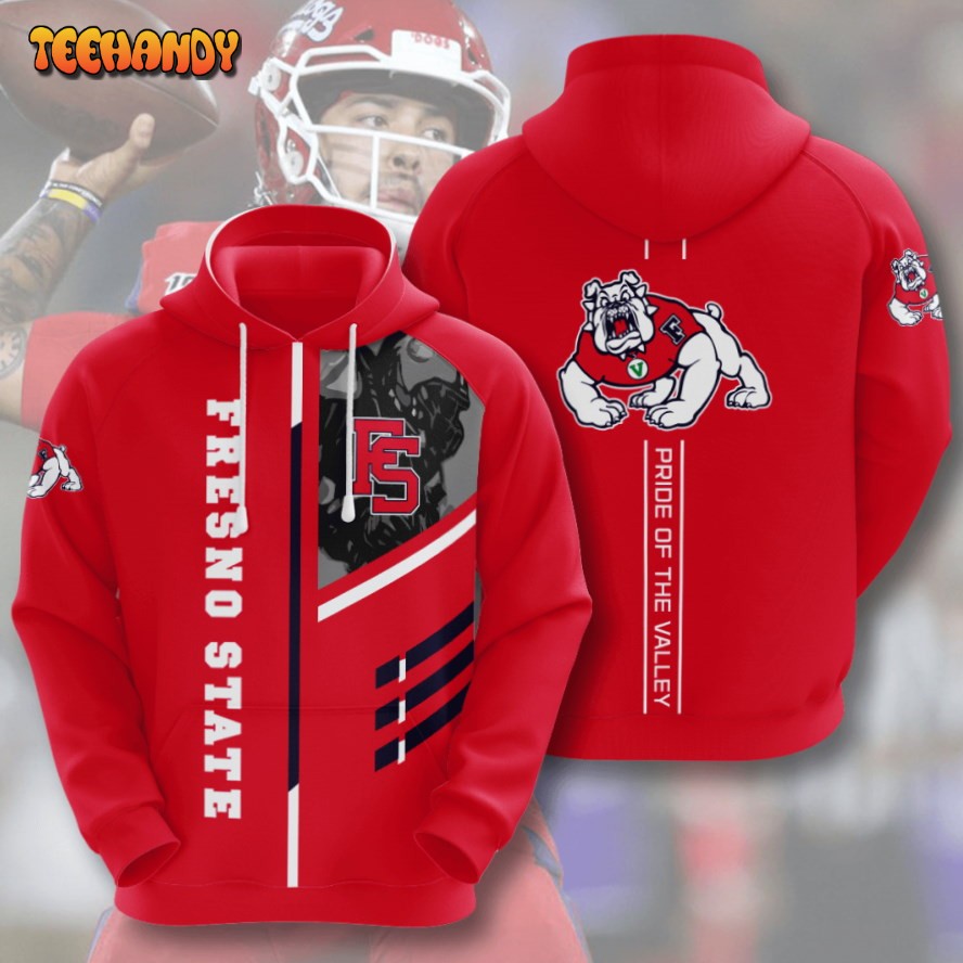 Fresno State American Football 3D Printed HoodieZipper Hoodie