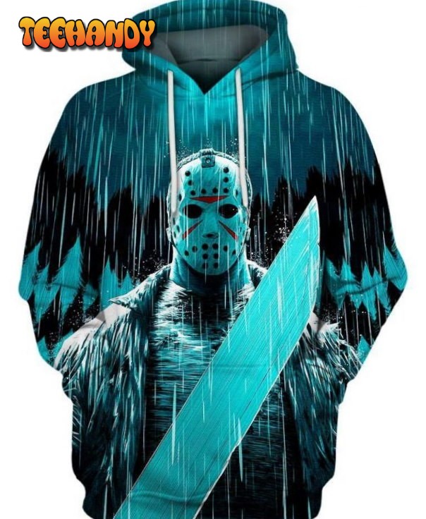 Friday The 13Th Jason Voorhees Art 3D Printed HoodieZipper Hoodie