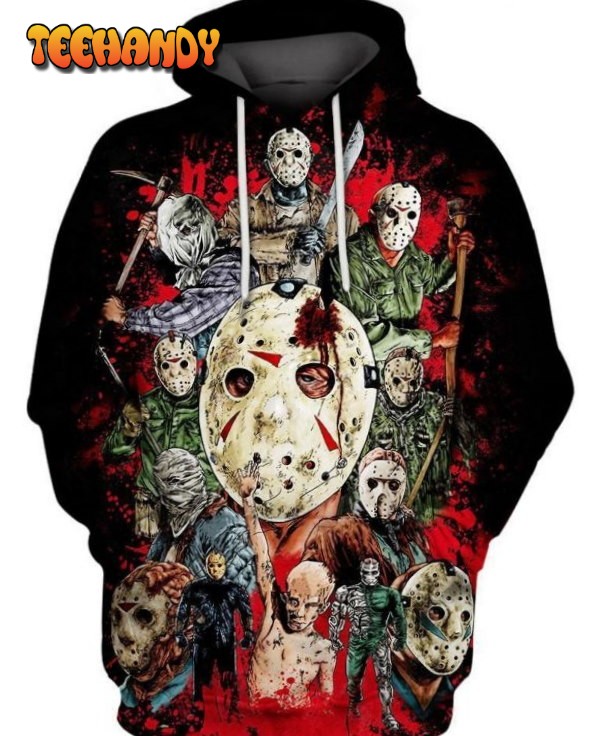 Friday The 13Th Jason Voorhees Puzzle 3D Printed HoodieZipper Hoodie