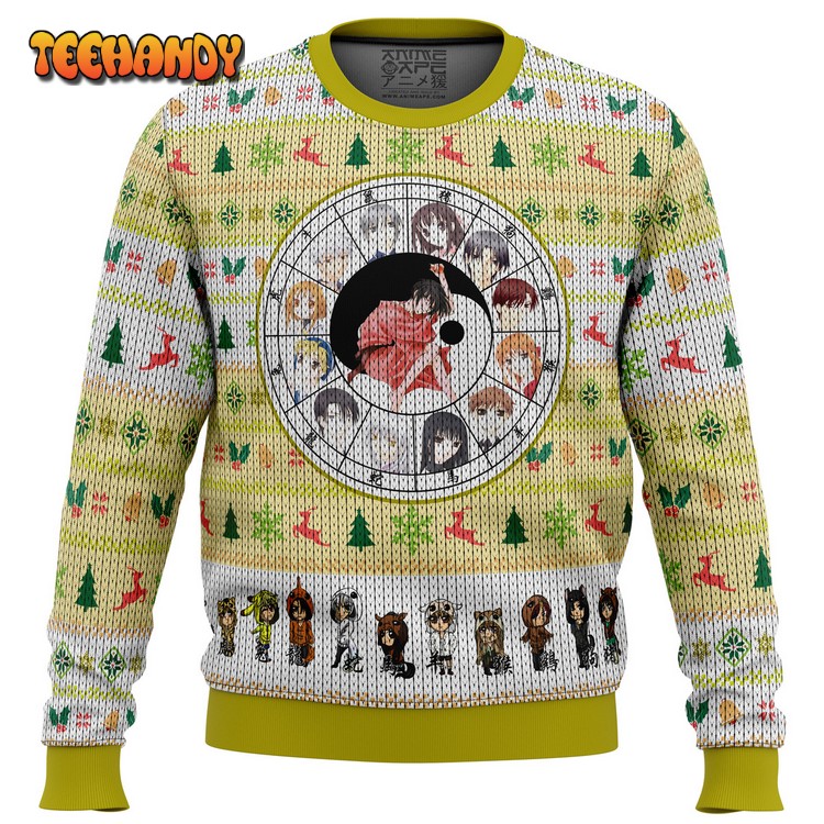 Fruits Basket Chinese Zodiac Ugly Christmas Sweater